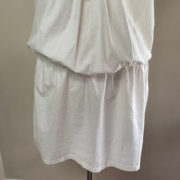 NWT UNITED COLORS OF BENETTON Cotton Poplin Cap Sleeve Mini Dress, Medium - Picture 3 of 11